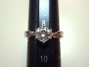 ダイアモンド、プラチナ、Pｔ900、リング、サイズ直し、ダイヤモンド、指輪