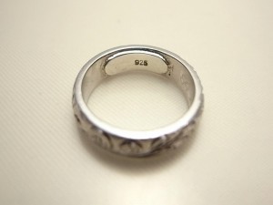 ハワイヤン,彫り,シルバー,指輪,サイズ直し,SV,925
